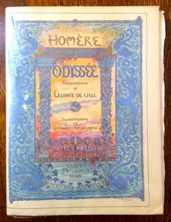 HOMERE. Odyssée. Traduction de Leconte de Lisle. Illustrations de Georges Rochegrosse. Ex. sur grand Japon.