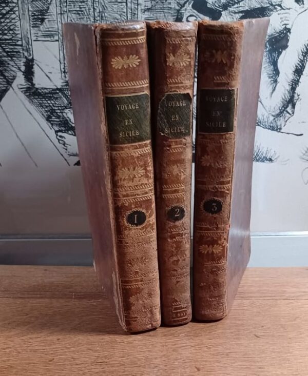 SAYVE Auguste de. Voyage en Sicile fait en 1820 et 1821. Dix dessins originaux de l'auteur.