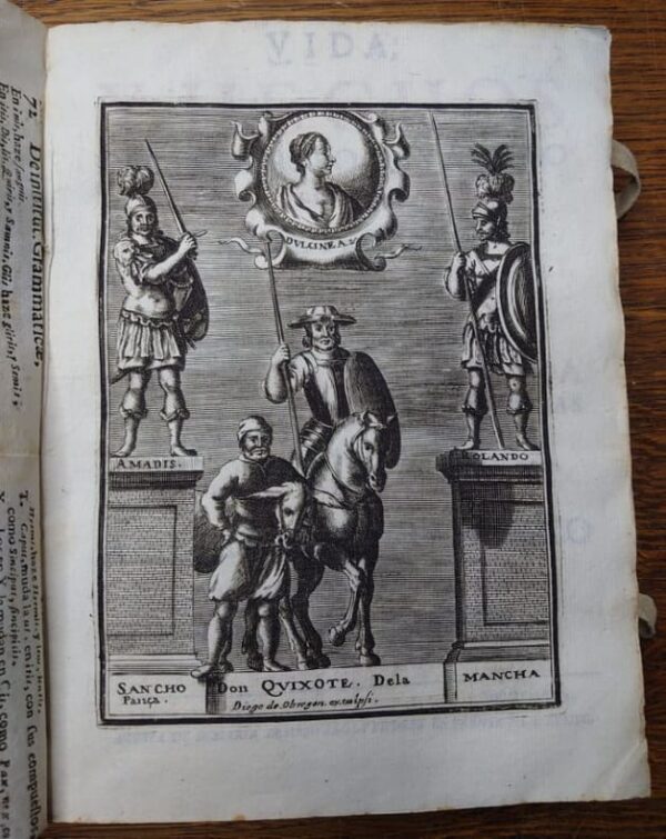 CERVANTÈS SAAVEDRA Miguel de. Vida y Hechos del Ingenioso Cavallero Don Quixote de la Mancha. 1674.