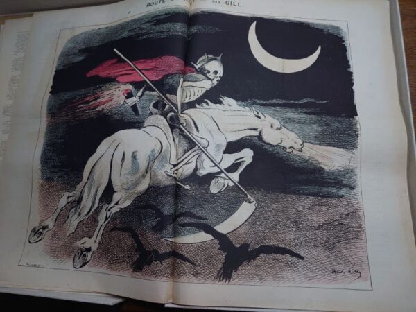 GILL André. La Lune Rousse 1876 - 1879 du N° 1 au 157. Soit 120 numéros.