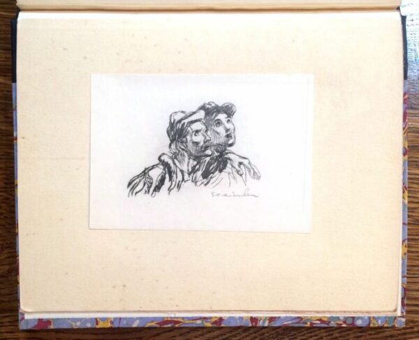 STEINLEN Théophile Alexandre. [Croquis de temps de guerre]. 1916/1917. Lithographies et eaux-fortes signées.